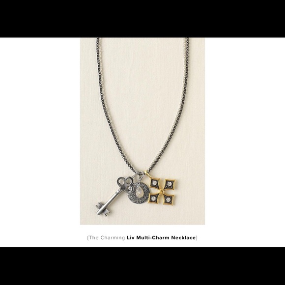 Stella & Dot Jewelry - Stella and Dot Liv Multi Charm Necklace plus Gift